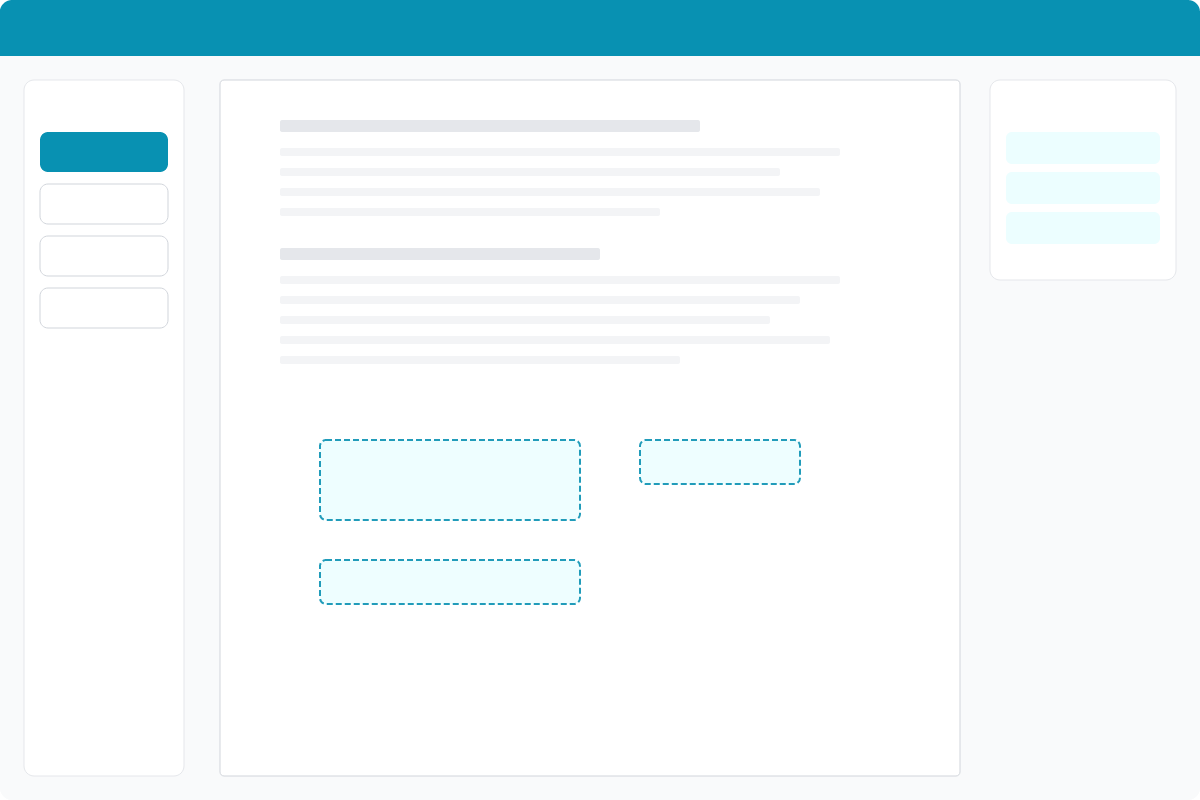 PDF document with signature field overlays being placed